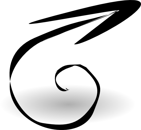 With Clip Art At - Spiral Arrow Clipart (600x554), Png Download