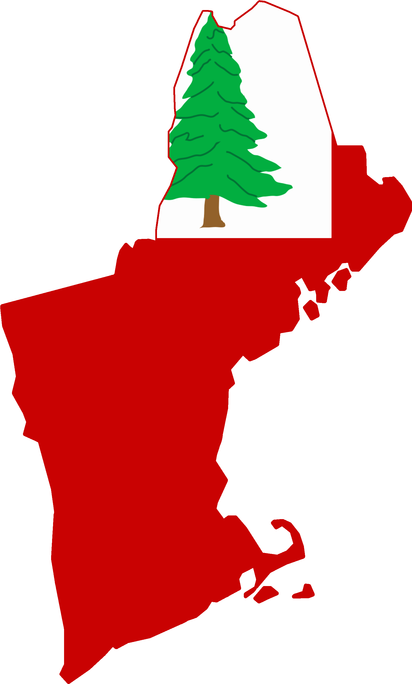 File Flag Map Of New England Revolutionary Png Wikimedia - Connecticut Massachusetts New Hampshire Rhode Island (2000x3000), Png Download