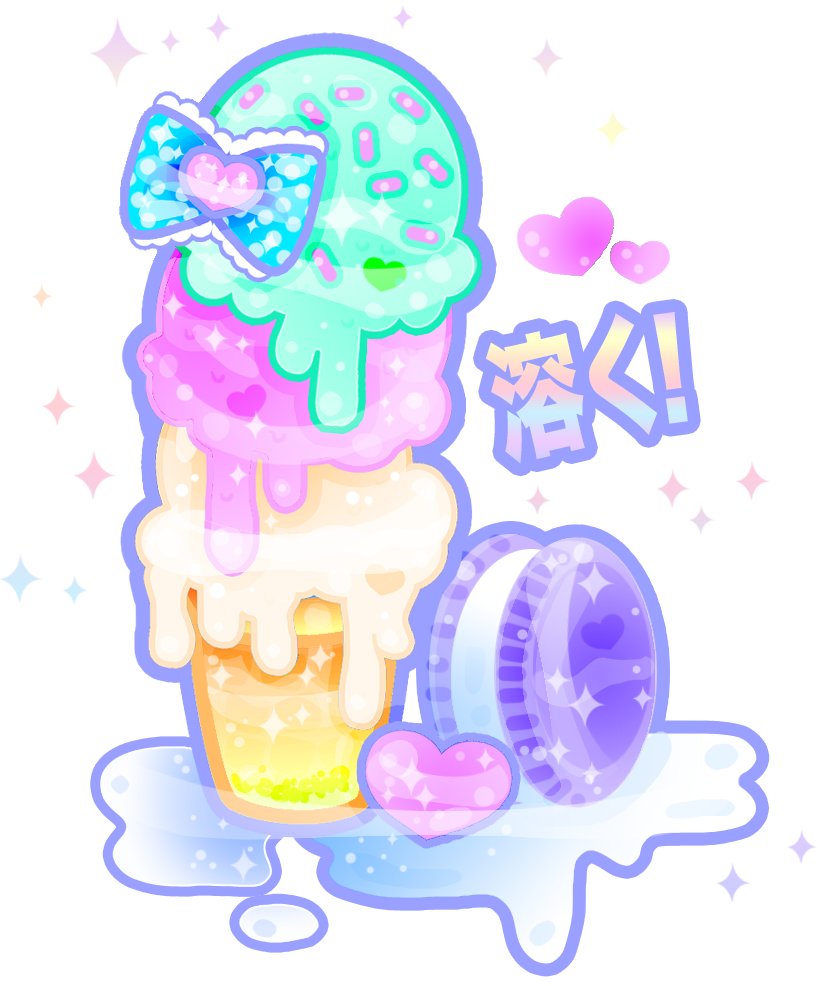 Kawaii Icecream Oreo Pastel Goth Yami Pastelgoth Freeto (818x986), Png Download