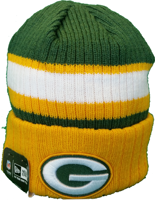 Green Bay Packers Rib Start Toque - Flexfit Llc (521x675), Png Download