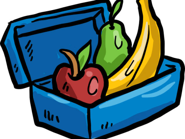 Healthy Lunch Box Cartoon (640x480), Png Download