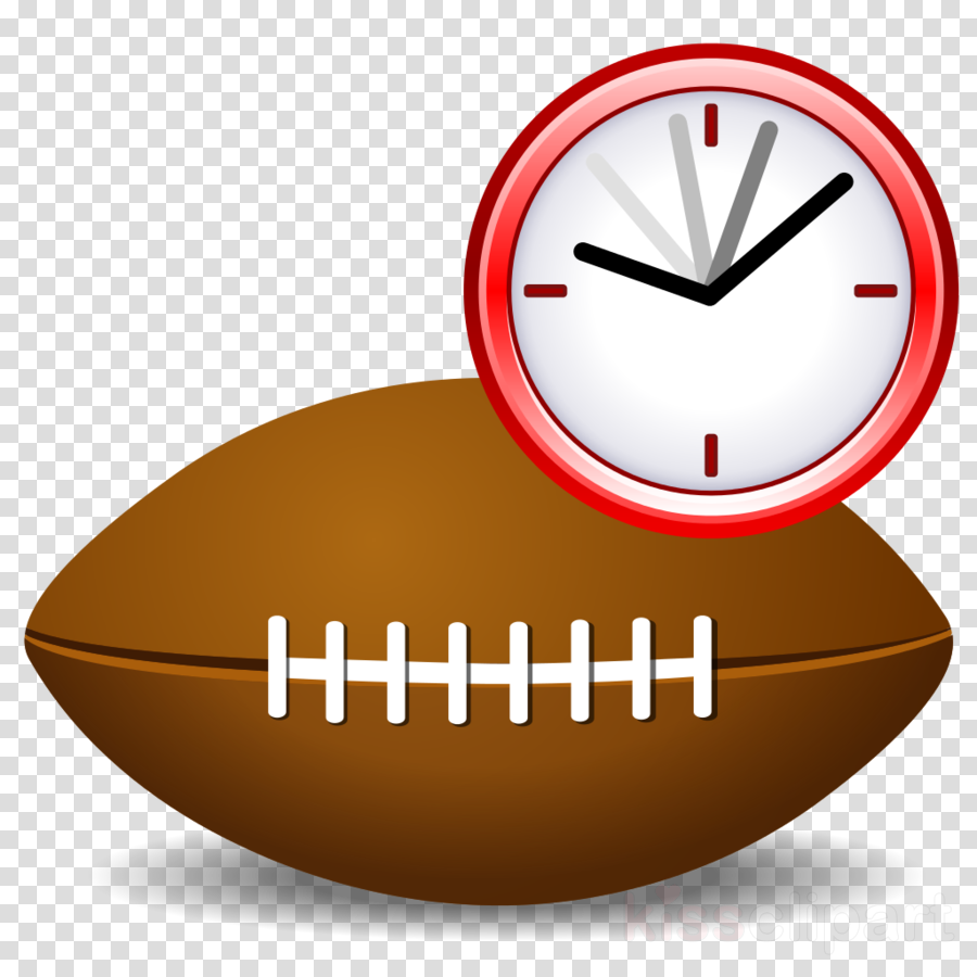 American Football Clipart Nfl Super Bowl Green Bay - American Football Clock (900x900), Png Download