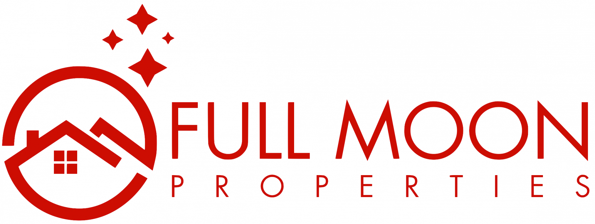 Full Moon Properties Logo - Oval (1920x724), Png Download