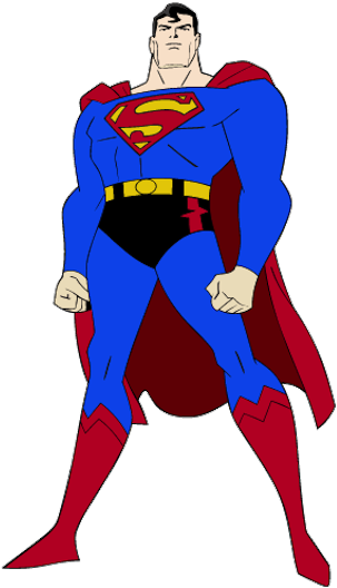 Batman Clipart - Superman Clipart (350x532), Png Download