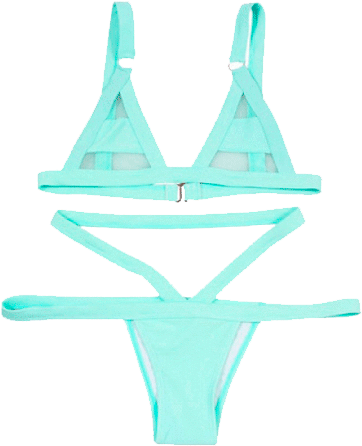 Itgirl Shop Transparent Bandage Swimsuit Aesthetic - Swimsuit (460x460), Png Download