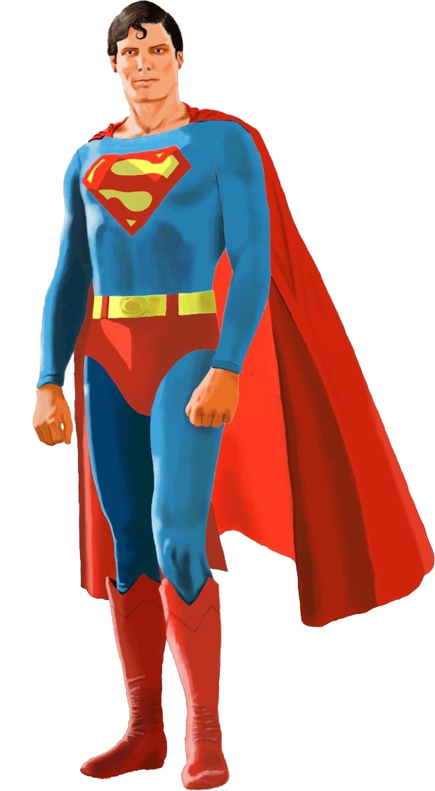 Superman Png - Superman Christopher Reeve Png (625x1135), Png Download