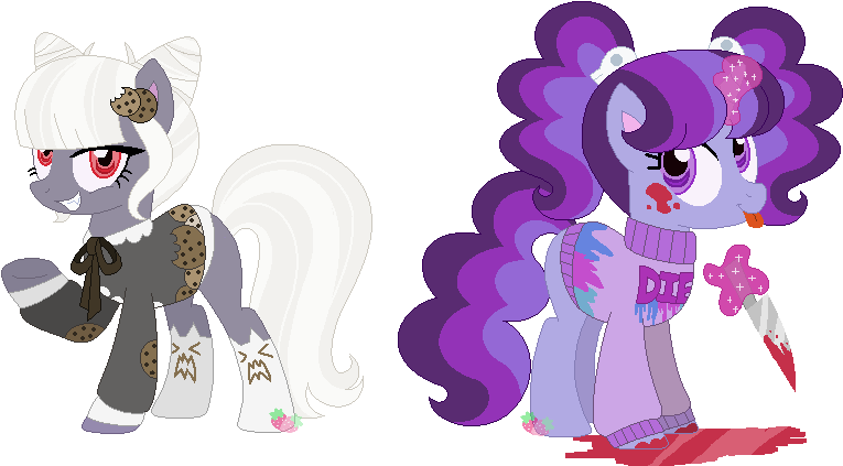 Strawberry-spritz, Base Used, Blood, Clothes, Earth - Pastel Goth Pony (834x462), Png Download