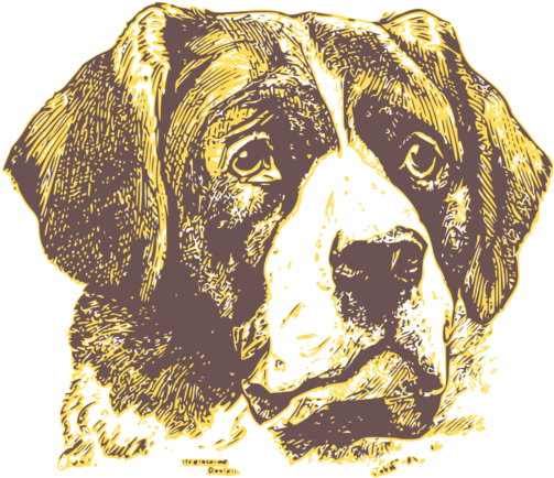 Rottweiler Pug Dachshund Puppy Pet - Vintage Dog Png (530x750), Png Download