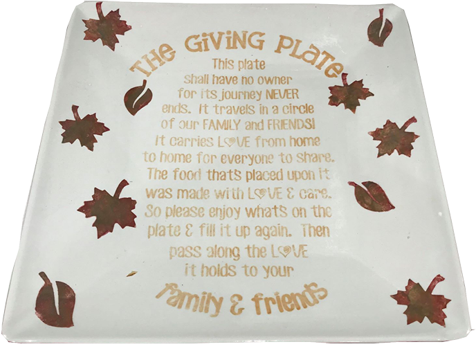 The Giving Plate 18 - Placemat (720x960), Png Download