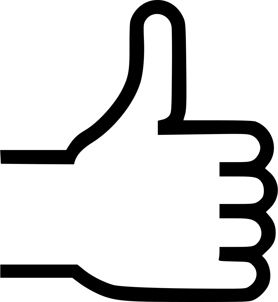 Approve Like Thumb Thumbs Up Vote Comments - Thumb Signal (902x980), Png Download