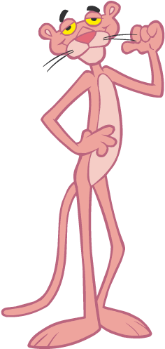 Pantera Cor De Rosa (293x500), Png Download