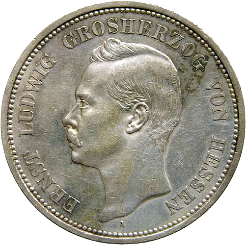 5 Mark Großherzog Ernst Ludwig Von Hessen-darmstadt - 5 Mark (501x500), Png Download