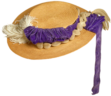 Womans Seaside Hat Straw Hat Ladies Hat Ha - Woman's Seaside Hat (422x340), Png Download