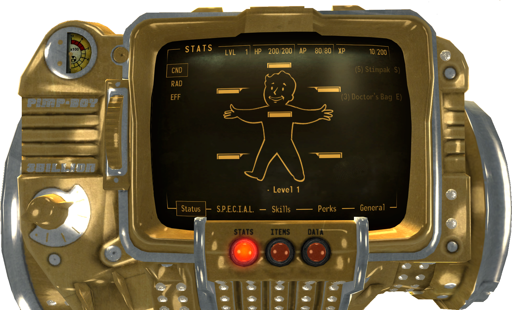 Pimp Boy 3000 - Fallout Pimp Boy (1826x1080), Png Download
