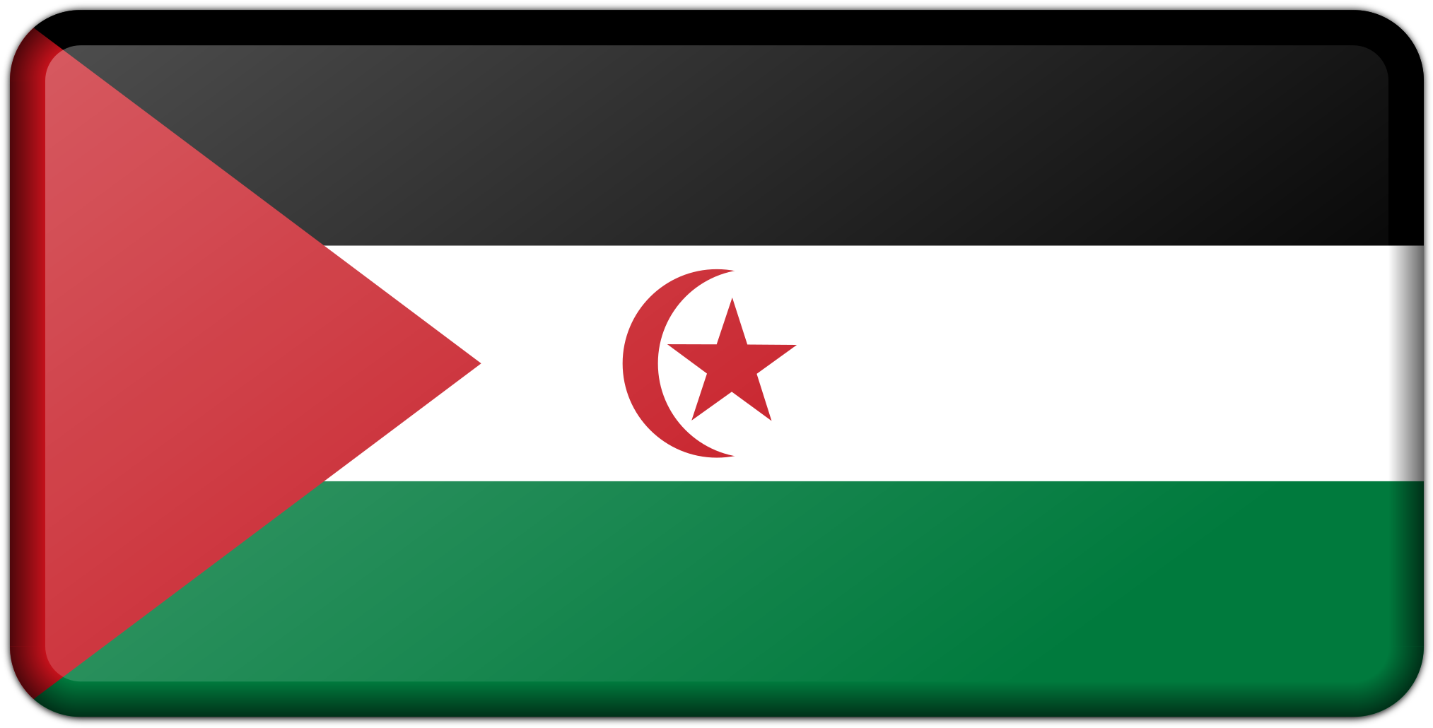 Flag Of Palestine Flag Of Western Sahara Flag Of The - Palestine Icon Png (678x340), Png Download