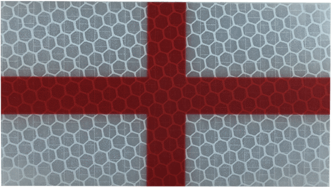 $0 - - English Flag - Saint George's Cross - Hiviz (800x800), Png Download
