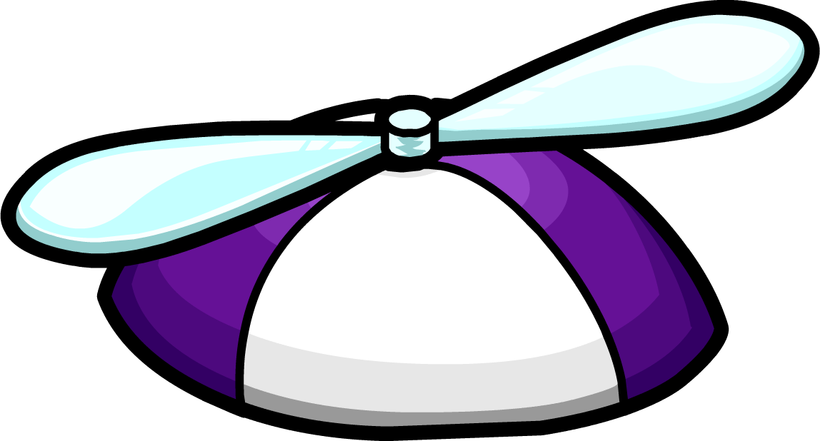 Cap Clipart Purple Hat - Gorro De Club Penguin (1148x618), Png Download