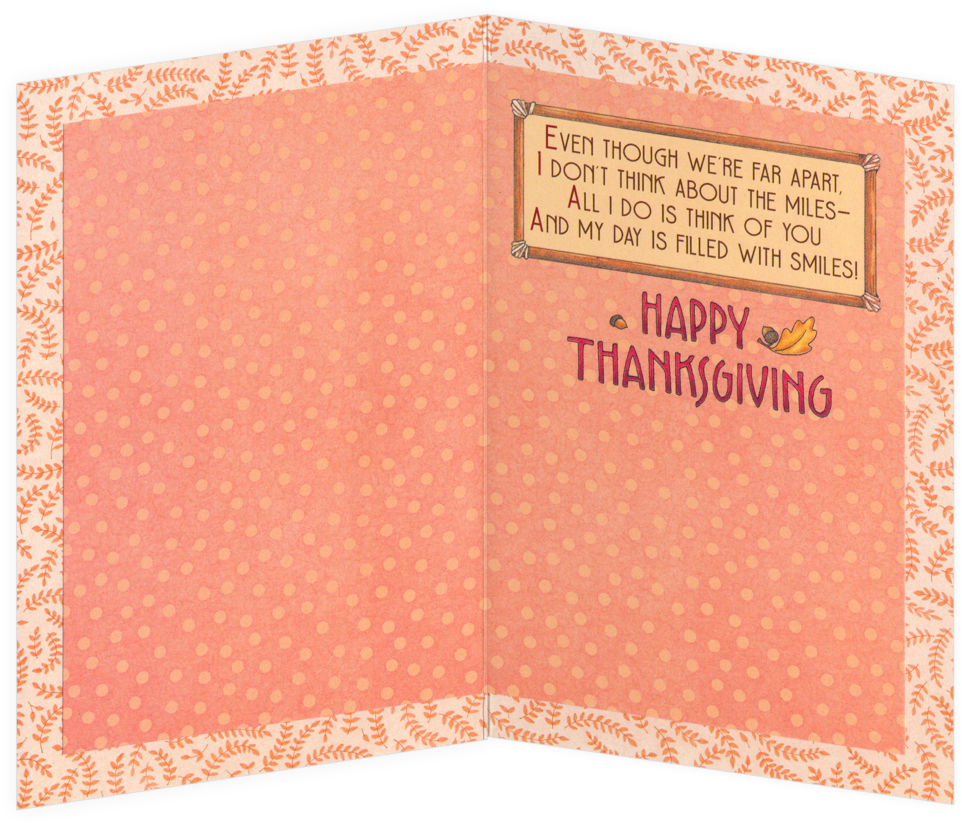 Happy Thanksgiving - Greeting Card (1024x1024), Png Download