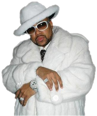 Pimp - Pimp C White Fur (391x400), Png Download