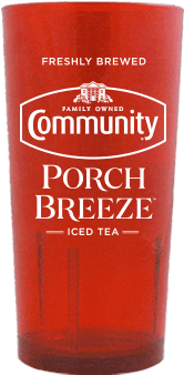 Red 24 Oz Iced Tea Glass - Community Coffee Signature Blend Dark Roast Ground (600x400), Png Download