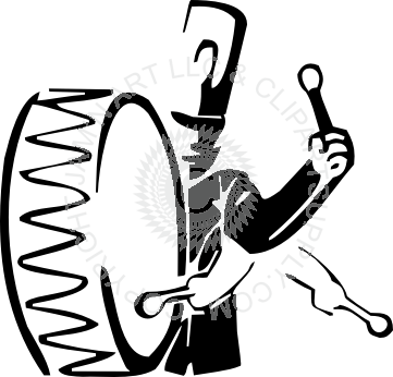 Image Download Bass Drum Image - Marching Band Bass Drum Logo (361x346), Png Download