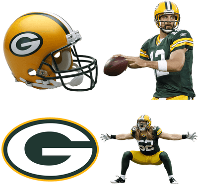 Green Bay Packers - Riddell Green Bay Packers Helmet (400x400), Png Download