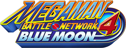 Mega Man Battle Network 4 Blue Moon Logo - Mega Man Battle Network (550x225), Png Download