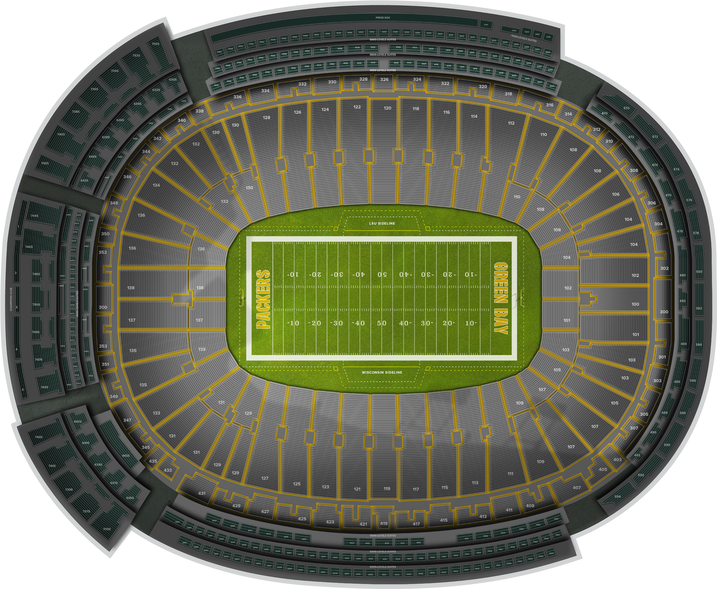 Minnesota Vikings At Green Bay Packers At Lambeau Field - Green Bay (2560x1936), Png Download