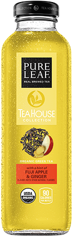 Organic Green Tea Fuji Apple & Ginger Flavor - Pure Leaf Tea House (480x480), Png Download