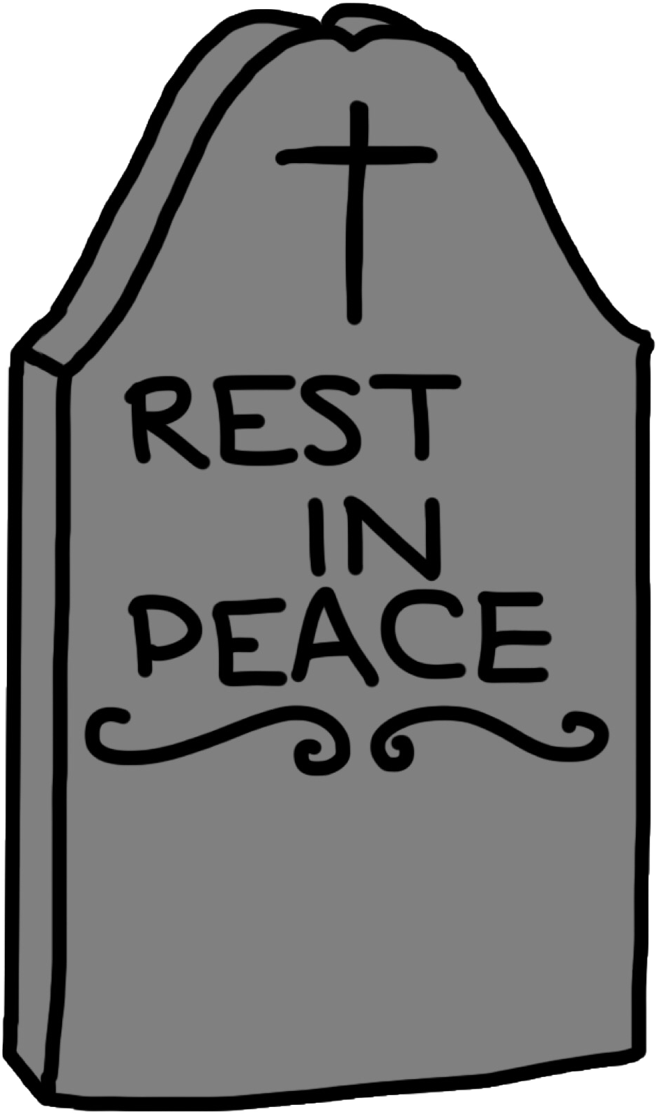 Simple Gravestone Art - Label (1770x1770), Png Download