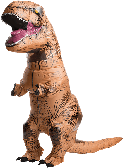 Jurassic World T-rex Adult Costume - Jurassic World Park Adult Inflatable T-rex Dinosaur (600x600), Png Download