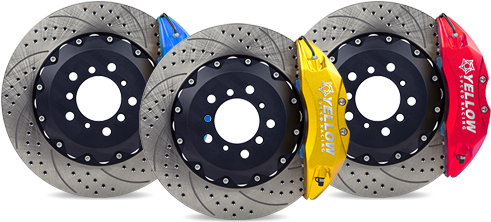 Yellow Speed Big Brake Kit (500x250), Png Download