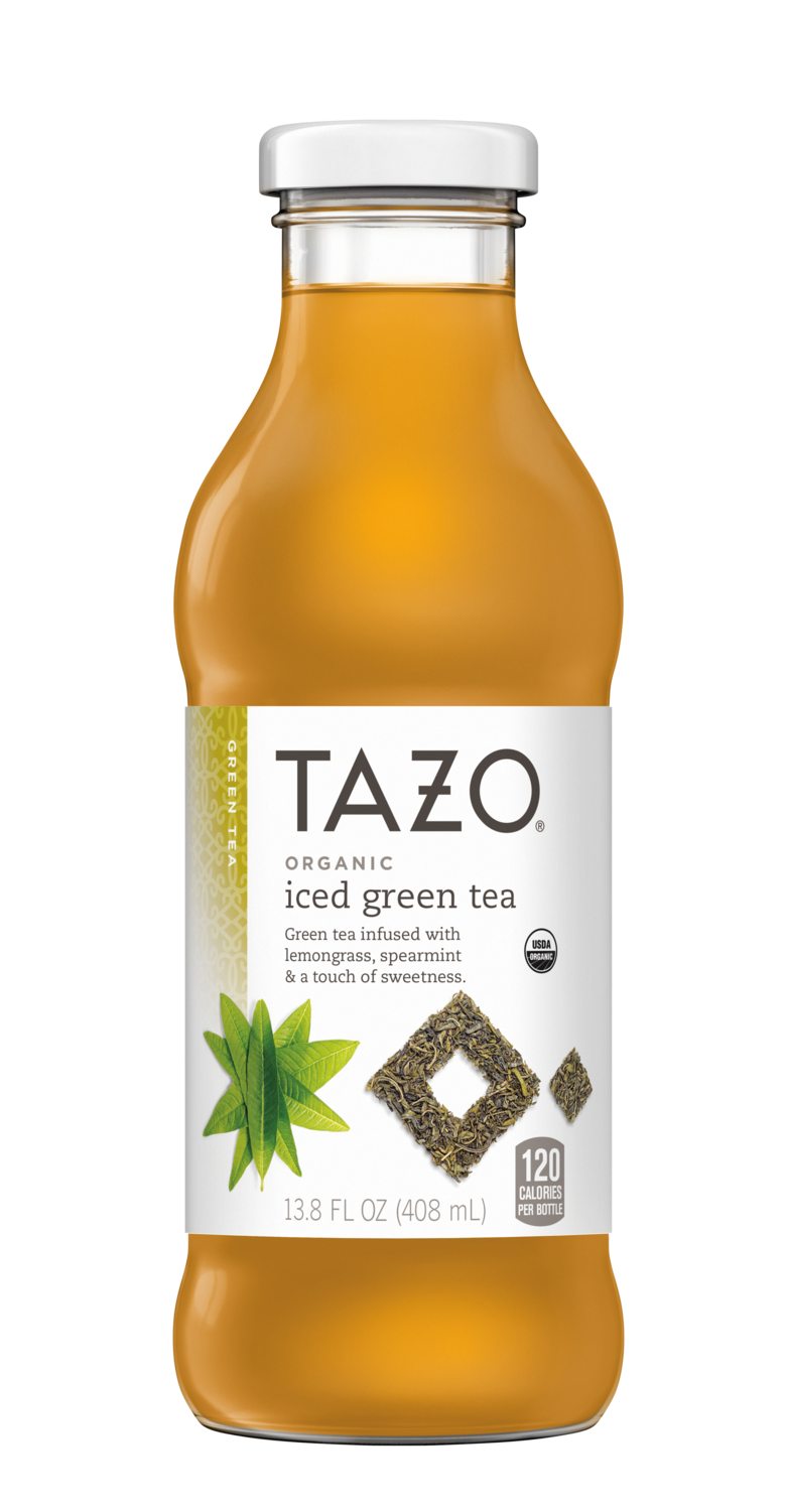Organic Iced Green Tea Bottle Tazo Tea Png Zen Iced - Tazo Organic Iced Green Tea - 13.8 Fl Oz Bottle (1500x1500), Png Download