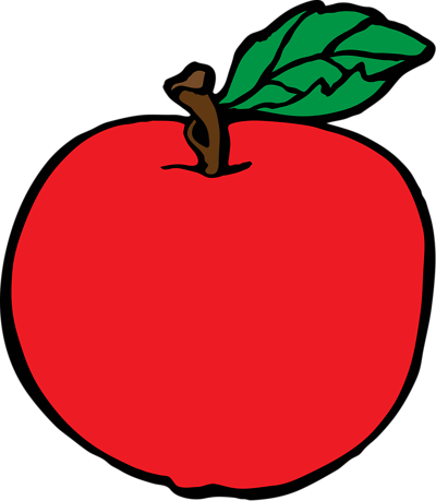 Teacher Apple Clipart No Background - Apple Clipart (400x459), Png Download