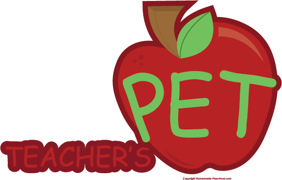 Teachers Apple Clipart Free Download Best Teachers - Teachers Pet Clipart (581x370), Png Download