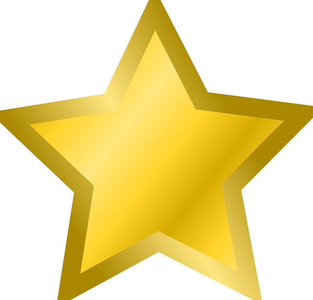 3d Star Clipart At Getdrawings - Golden Star Clipart (600x575), Png Download