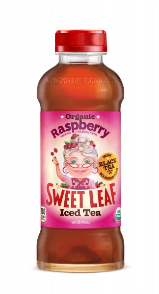 Sweet Leaf Organic Raspberry Iced Tea 16 Oz Plastic - Sweet Leaf Organic Iced Tea (600x600), Png Download