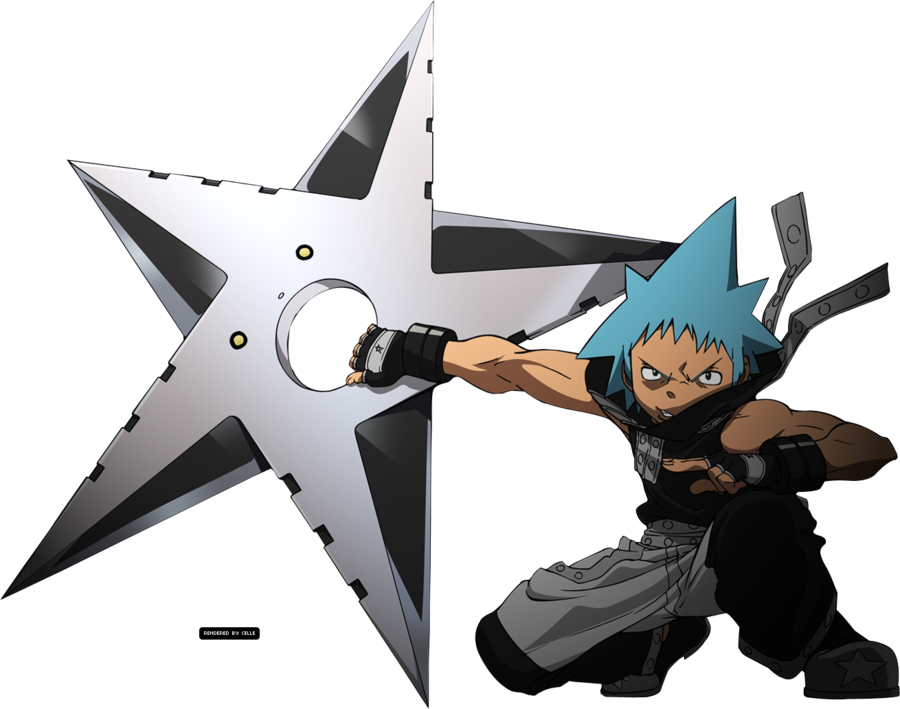 Black Star Render Soul Eater By Misscelles-d4p7hbe - Tsubaki And Blackstar Weapon (900x709), Png Download