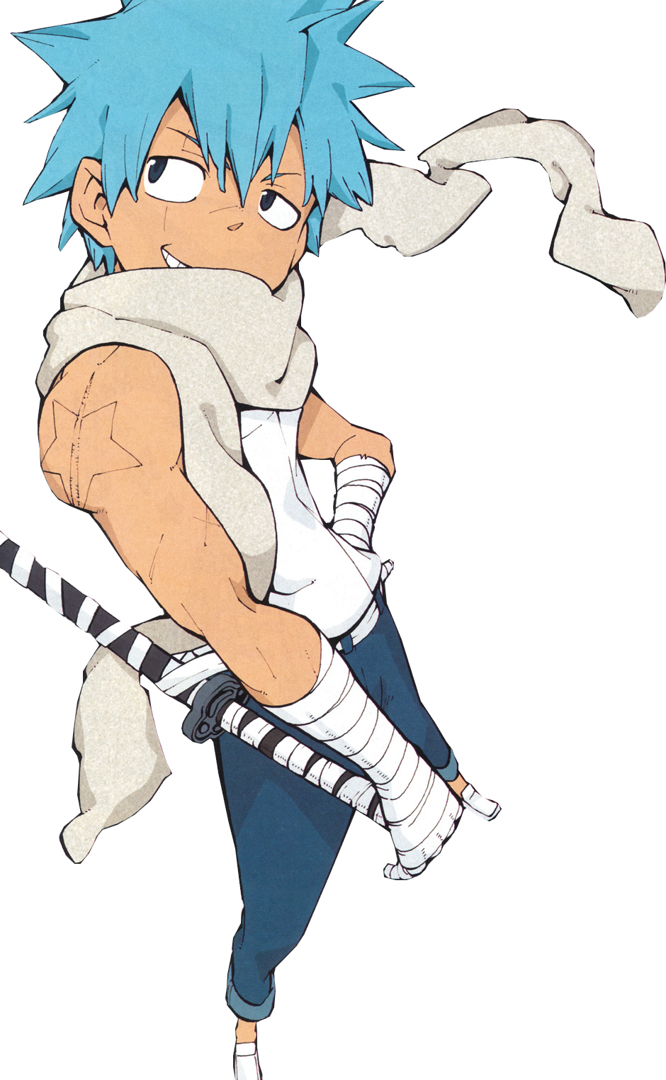 Black Star - Soul Eater Black Star Older (940x1524), Png Download