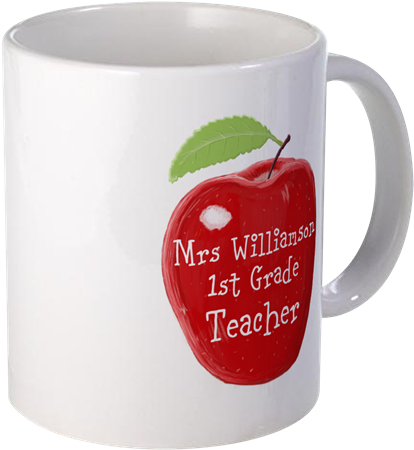 Personalised Teacher Apple Painting Mugs - Create Your Own Personalized Personalised Teacher Apple (460x460), Png Download