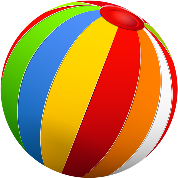 Summer Clipart Beach Ball - Pelotas Animadas Png (600x600), Png Download