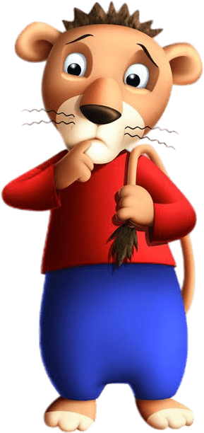 Zigby Character Lion Png - Character (341x647), Png Download