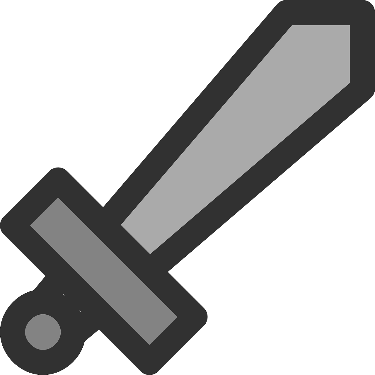 Metal Sword Icon Clipart Png - Sword Clipart (600x600), Png Download