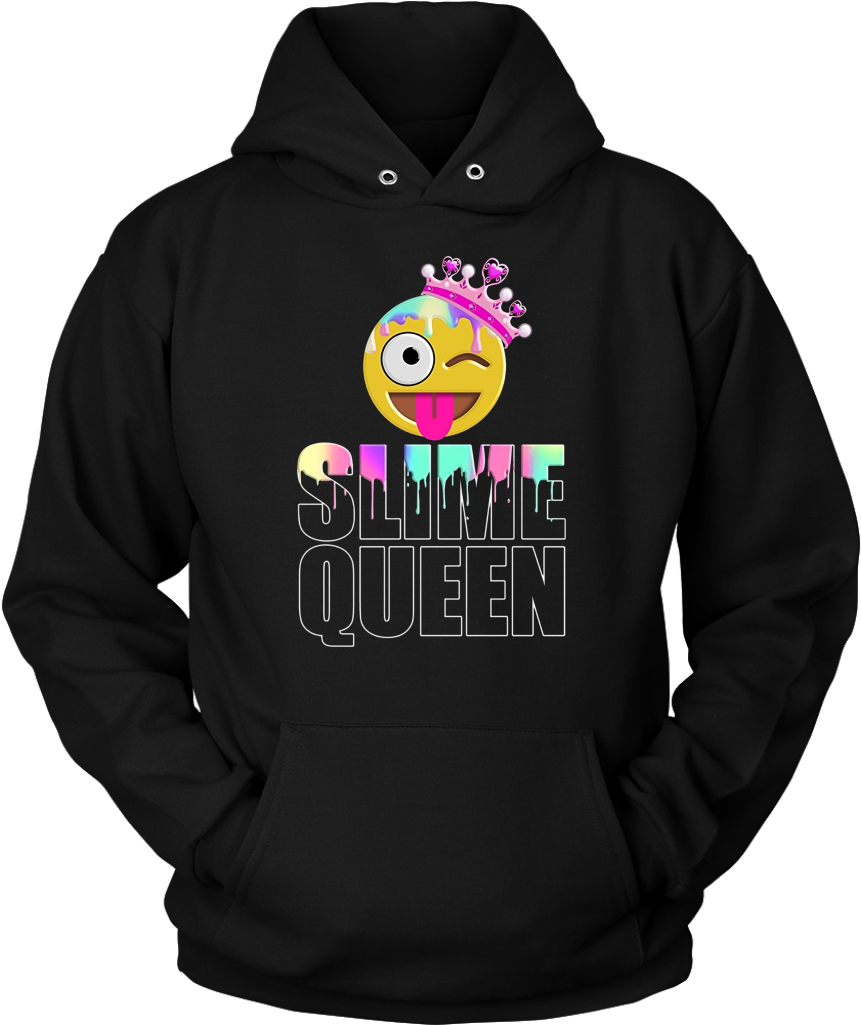 Slime Queen Crazy Emoticon Pastel Dripping Slimey T-shirt - Fortnite Hoodie Llama Unicorn (1024x1024), Png Download