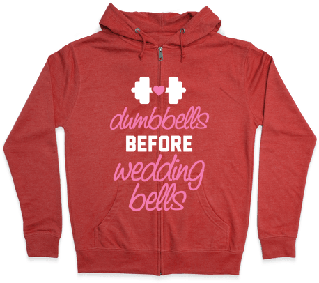 Dumbbells Before Wedding Bells Zip Hoodie - Believe In Chael Sonnen (484x484), Png Download