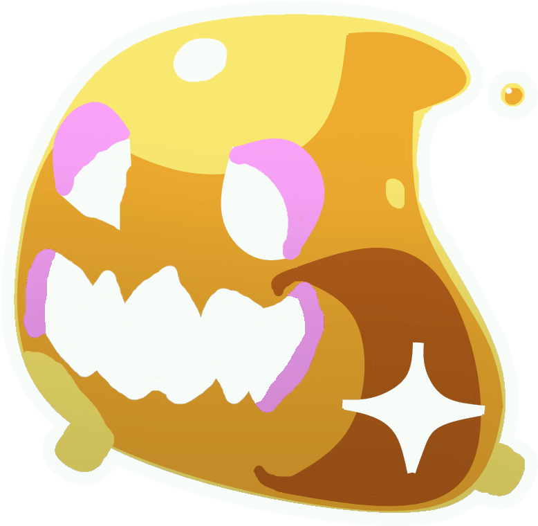 Spooky Clipart Slime - Slime Rancher Gold Tarr (800x800), Png Download