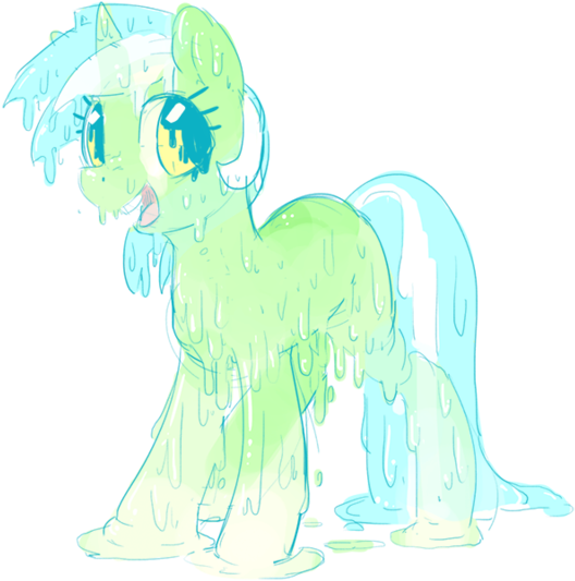 Mewball, Dripping, Goo Ponified, Goo Pony, Lyra Heartstrings, - Illustration (600x600), Png Download