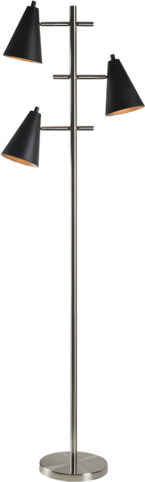 Gallery Of 32 Amazing Street Lamp Light Png With 32 - Kenroy Home 32979 Max 3 Light 65" High Floor Lamp With (367x1000), Png Download