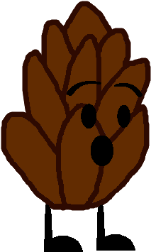 Pinecone - Bfdi Pinecone (340x401), Png Download