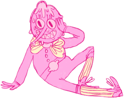 Lemonpink From The Elements Series Posing On The Ground - Illustration (500x402), Png Download
